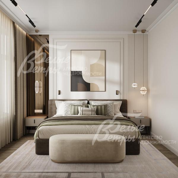 Визуализация мастер-спальни