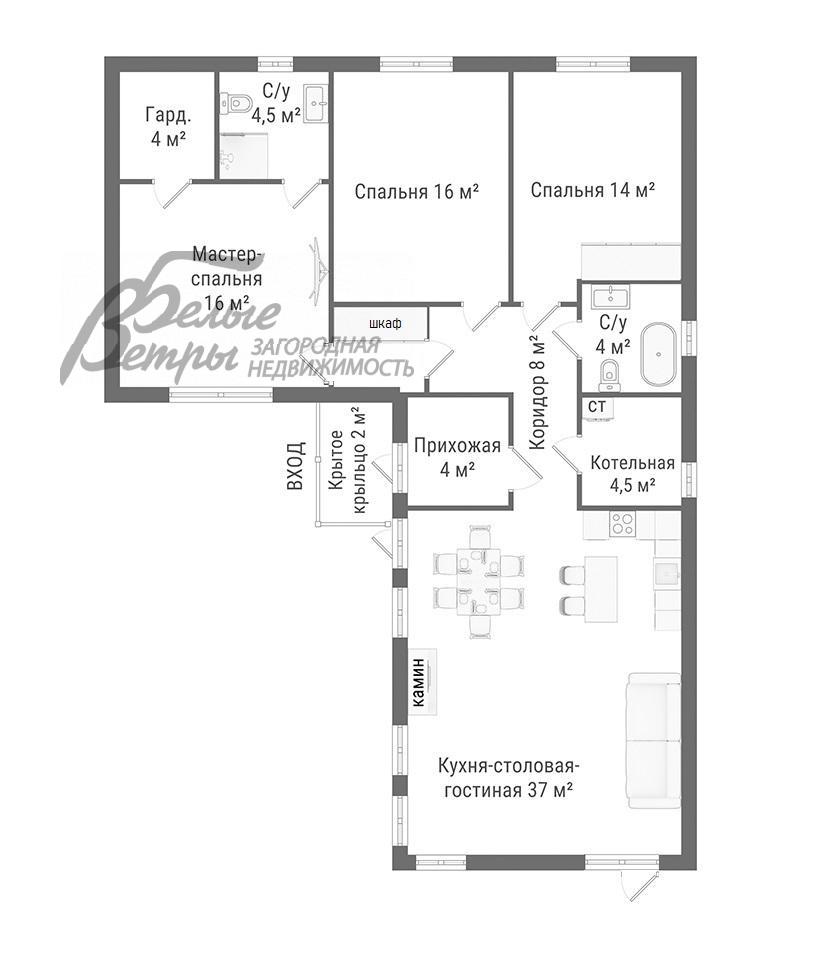 Дом Бурцево КП Бурцево id 231-213 планировка0
