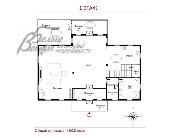 Дом Вузсервис к/п Большое Покровское id 425-602 планировка0