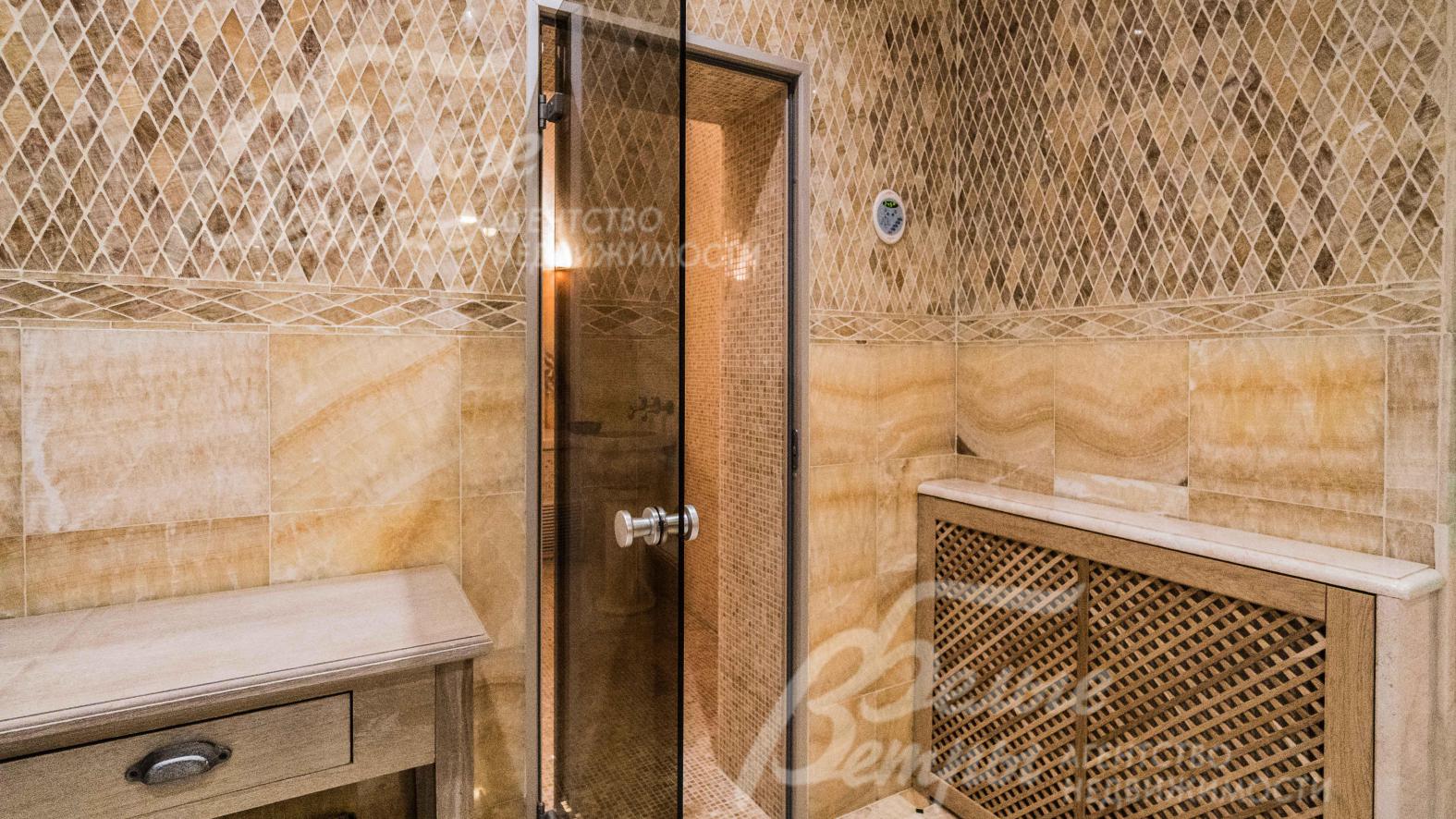 SPA зона при сауне и хаммаме отделана ониксом