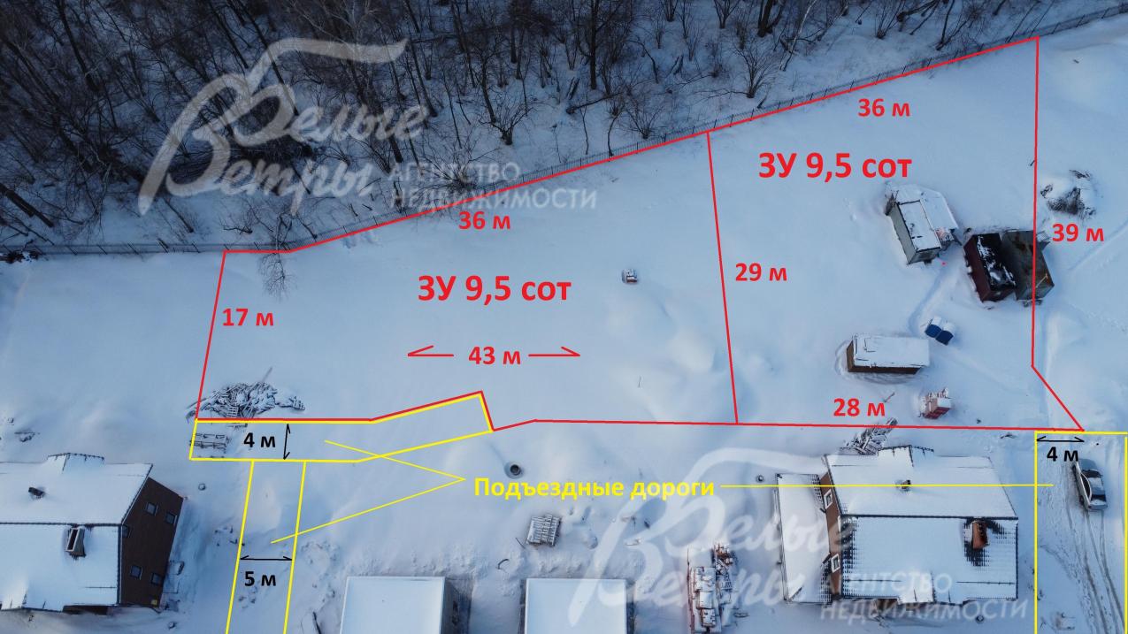 Участок 9.5 соток у леса в сформированном коттеджном поселке 