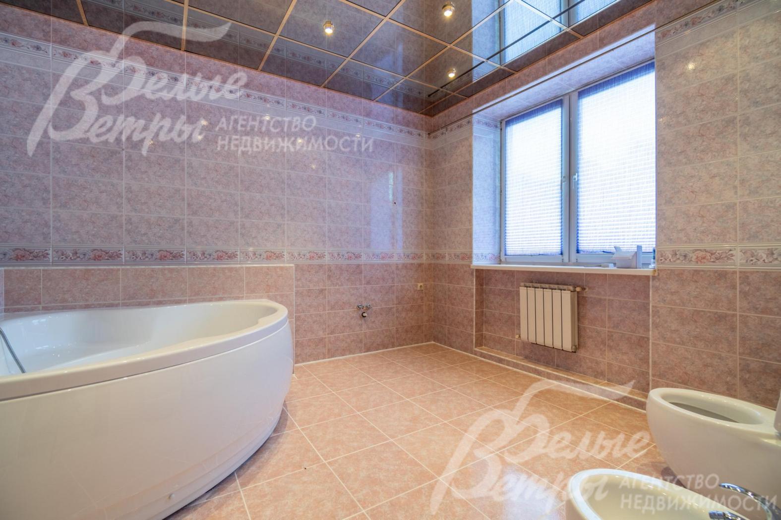 Санузел 12,5 кв.м при спальне - с джакузи, биде, окном