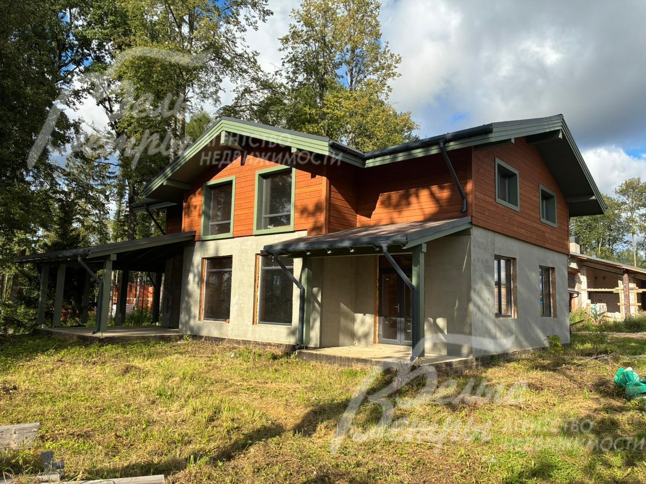 готовый Дом 252 кв.м на участке 9.23 соток в поселке Бородино Вилладж