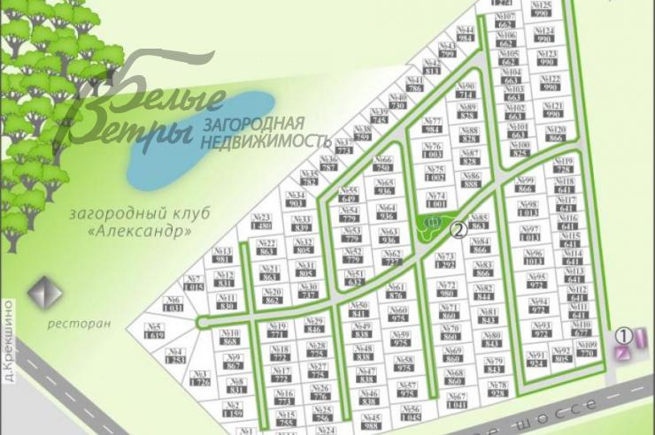 Участок Черничные поля к/п Анкудиново id 295-201 планировка0