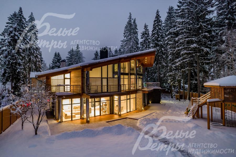 дом в аренду на лесном участке площадью 17 соток в коттеджном поселке Усадьба Жодочи