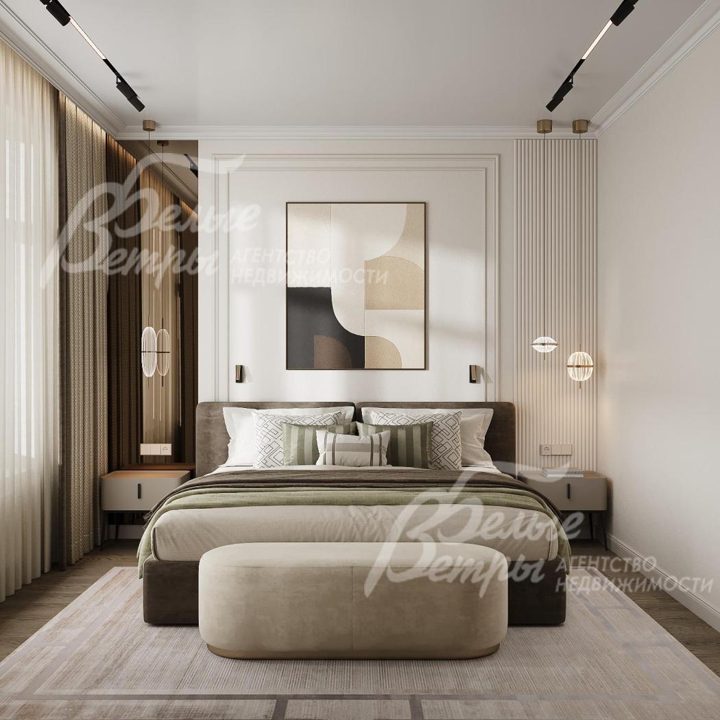 Визуализация мастер-спальни