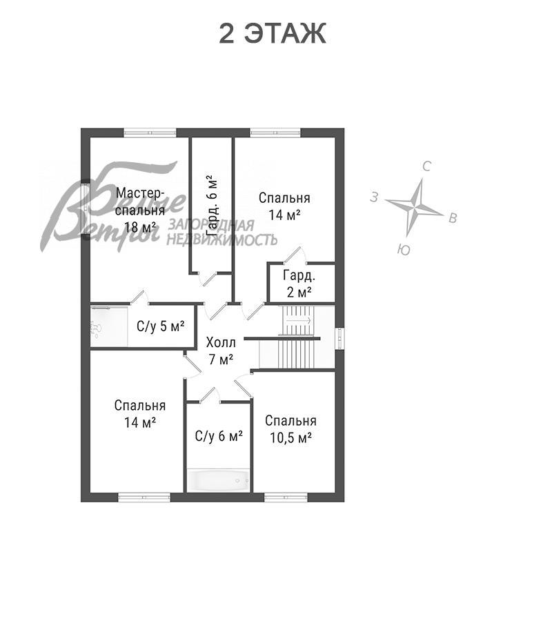Дом Капитолий к/п Первомайское id 448-912 планировка1