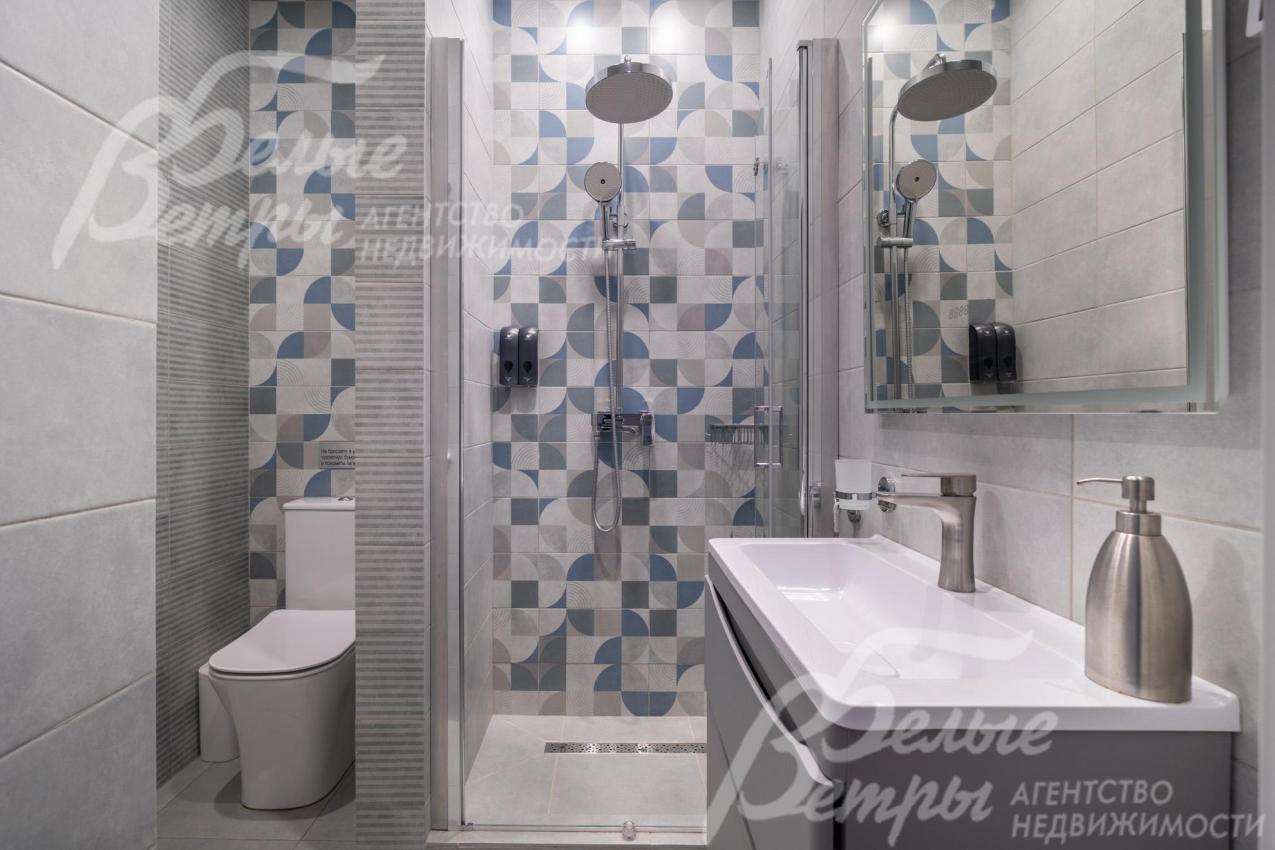 Санузел первого этажа с душем: во всех санузлах установлена сантехника