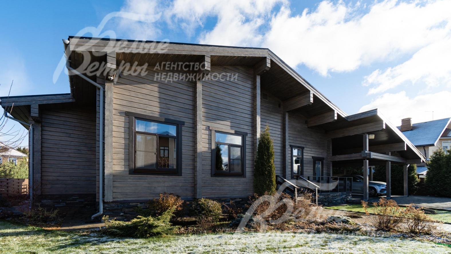 Дом из клееного бруса (5 ламелей) (пр-во Россия, Гжель), толщина 210 мм, высота 200 мм