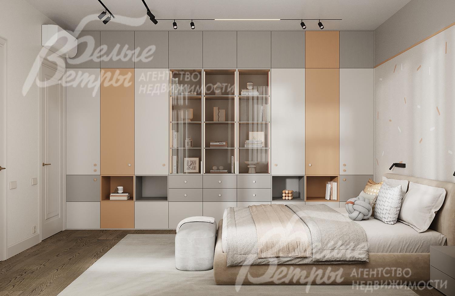 Визуализация интерьера спальни-2