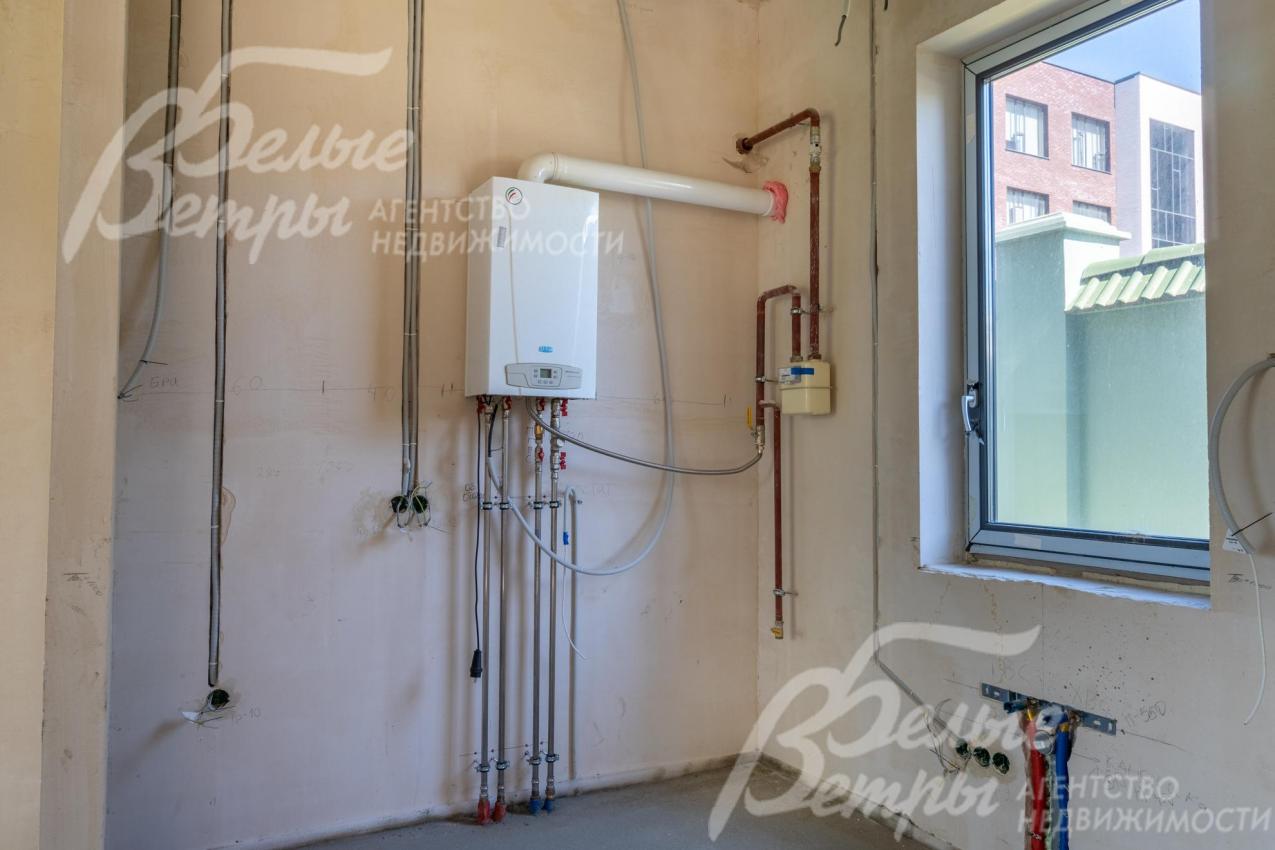 Установлен газовый котел.