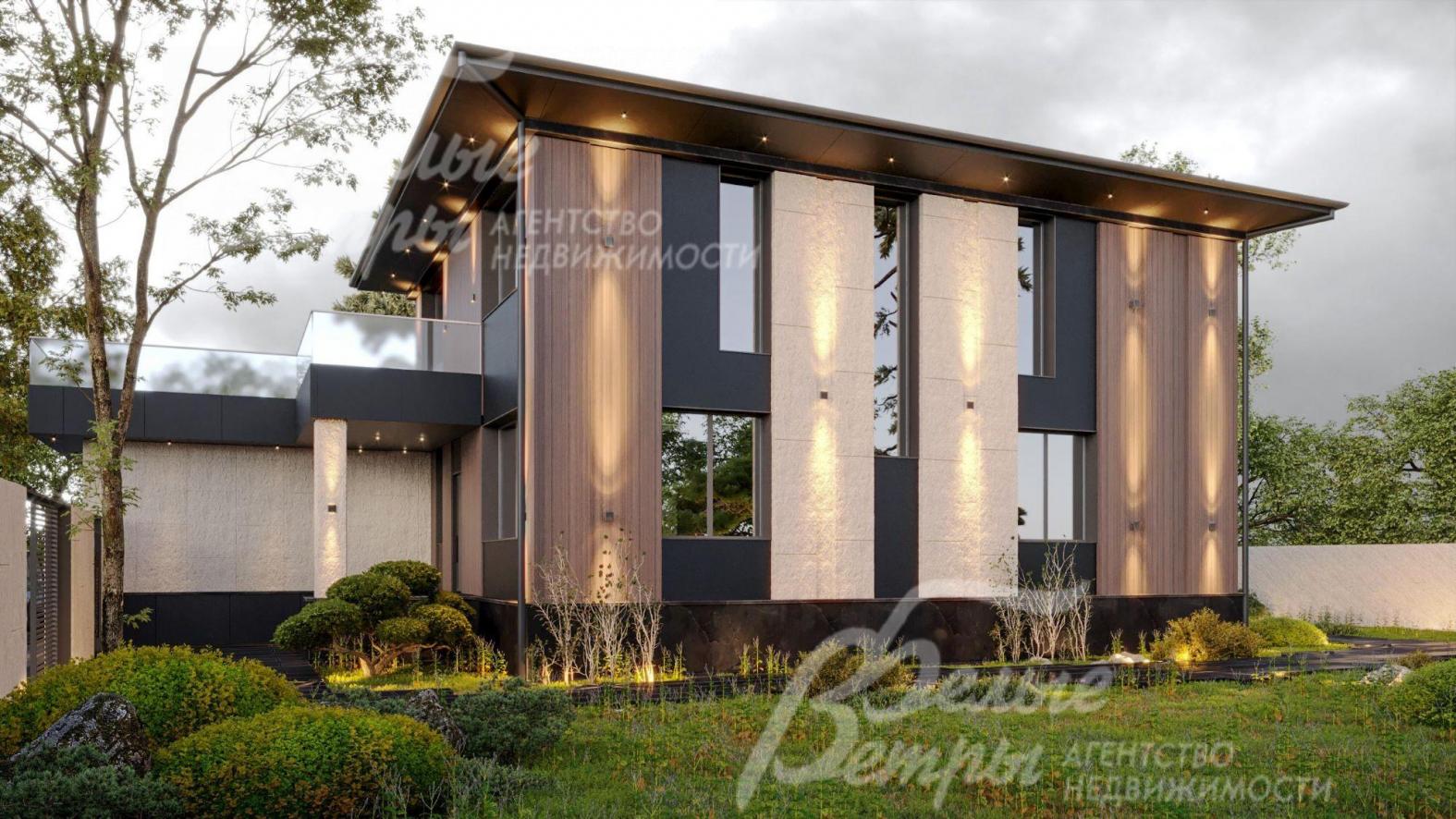 Визуализация проекта дома с гаражом в КП Бурцево