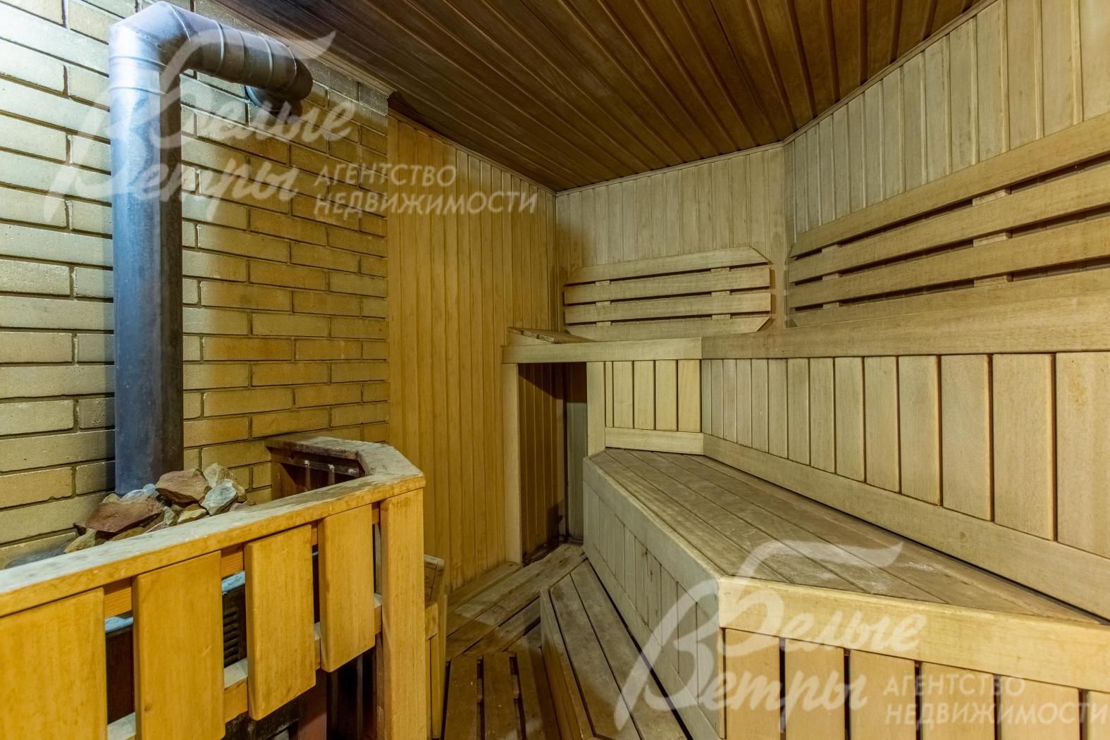Баня на дровах в цокольном этаже