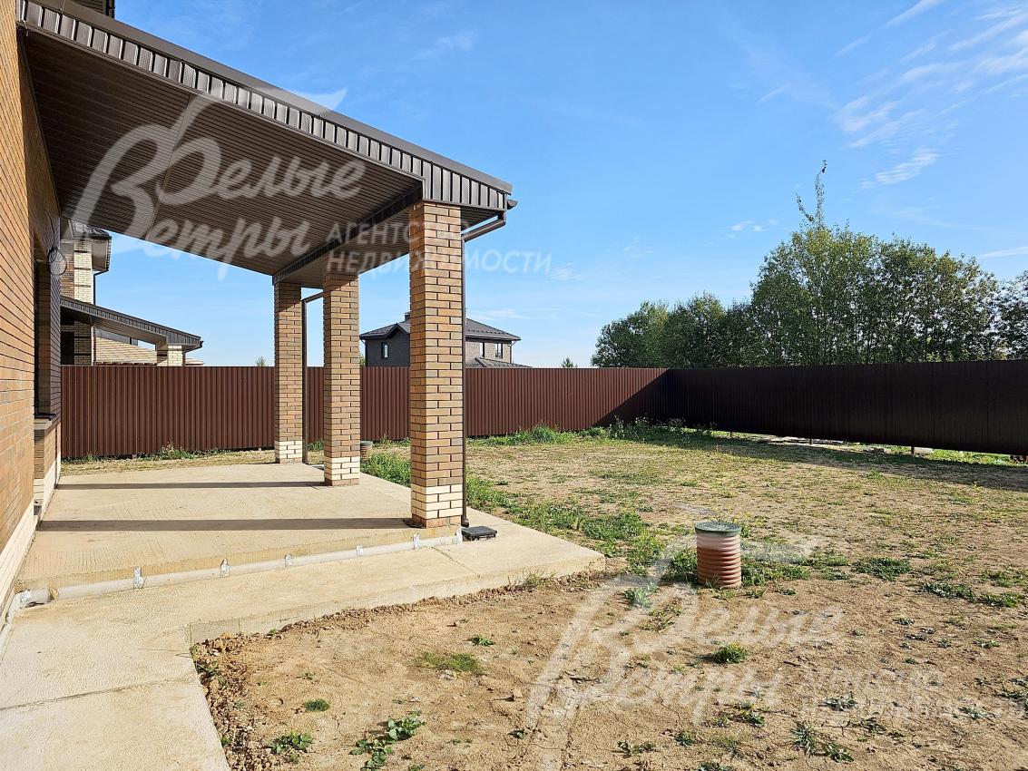 Площадь крытой террасы - 23 кв.м