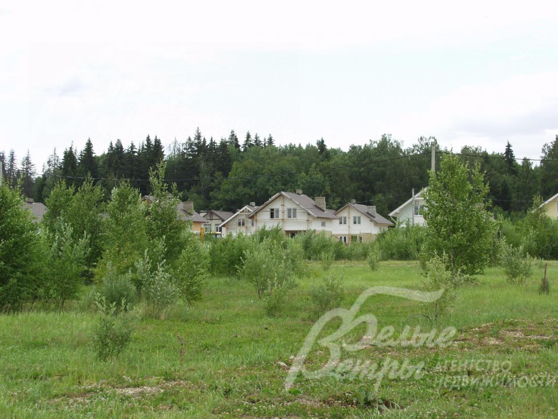 Поселок граничит с лесом.