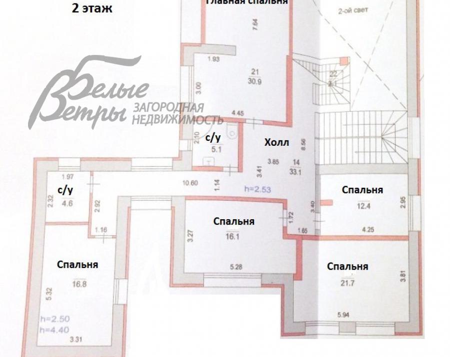 Дом Приозерный к/п Вороново id 351-110 планировка1