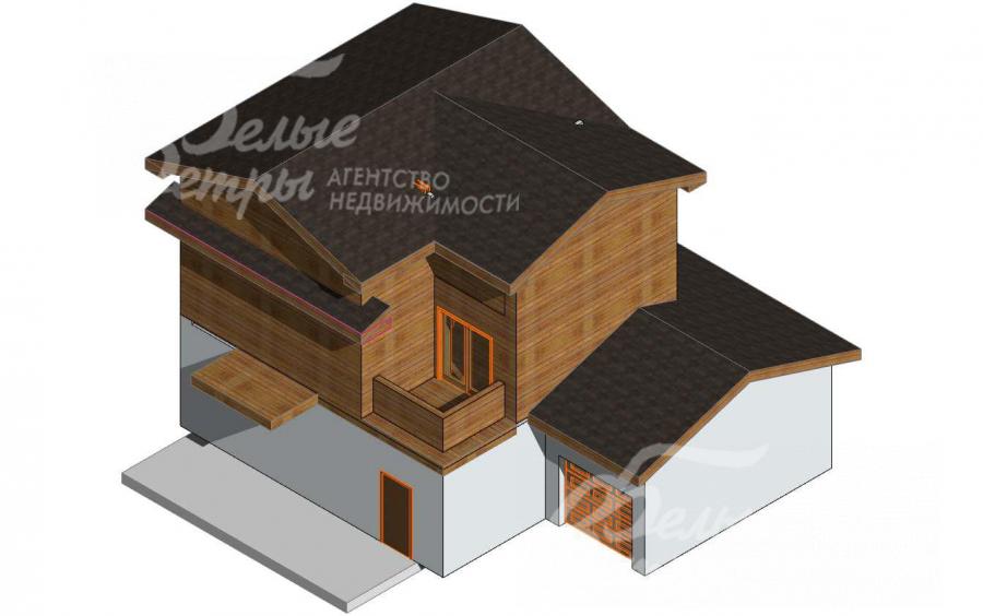 Дом в КП Лесная поляна на стадии строительства