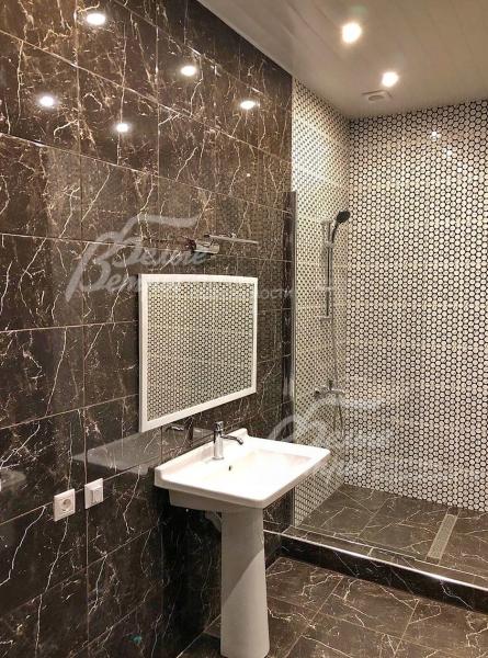 Санузел с душевой кабиной в мастер-спальне