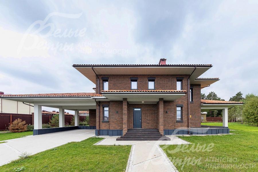 Новый дом под ключ площадью 395 кв.м в коттеджном поселке Благодать