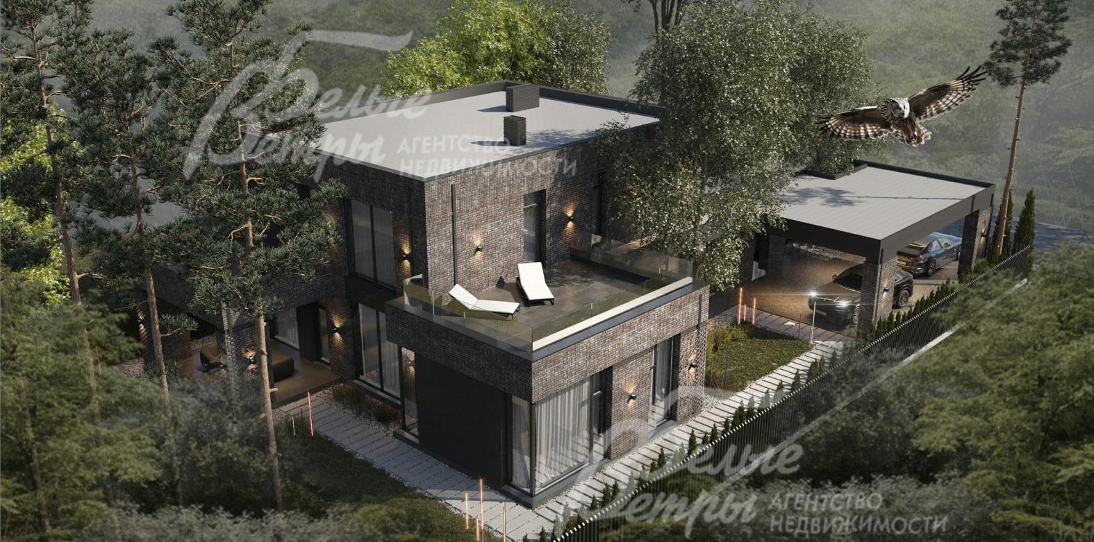 Визуализация проекта дома в КП Московский писатель