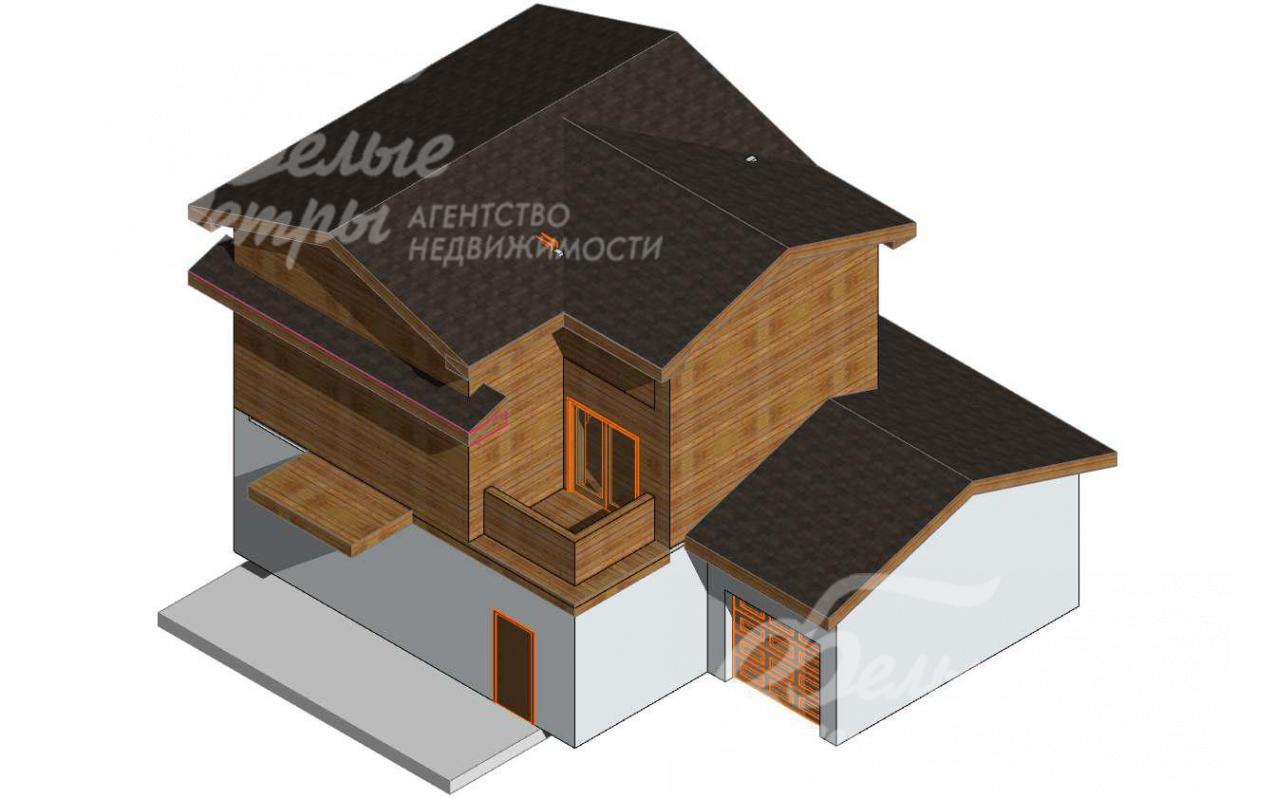 Дом в КП Лесная поляна на стадии строительства