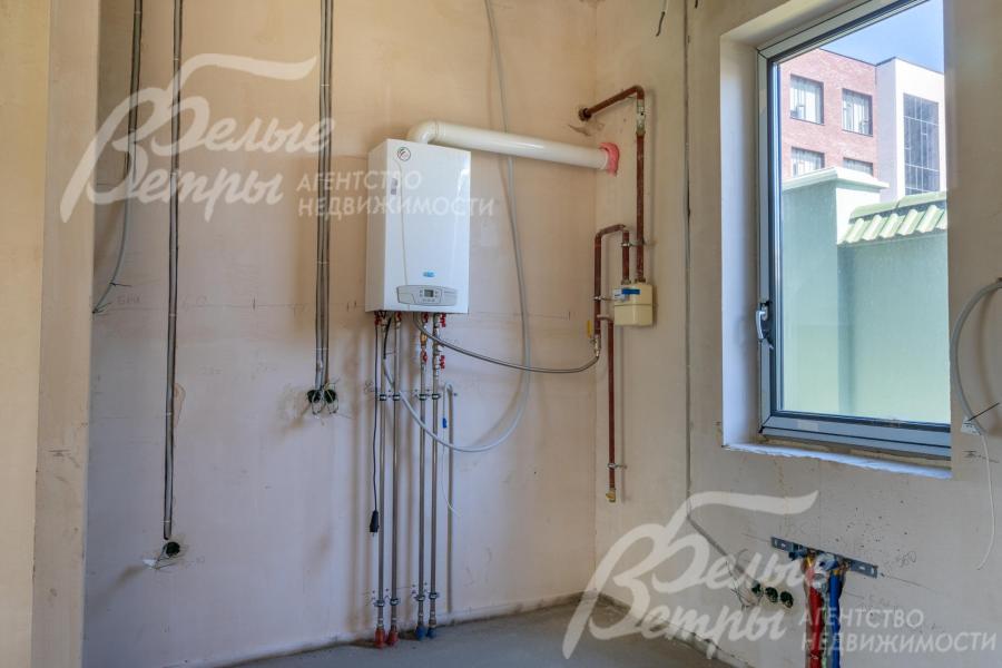 Установлен газовый котел.