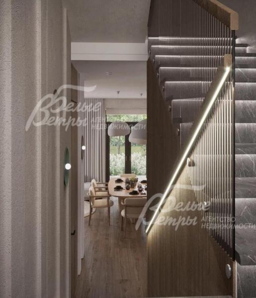 Зона лестницы - визуализация проекта