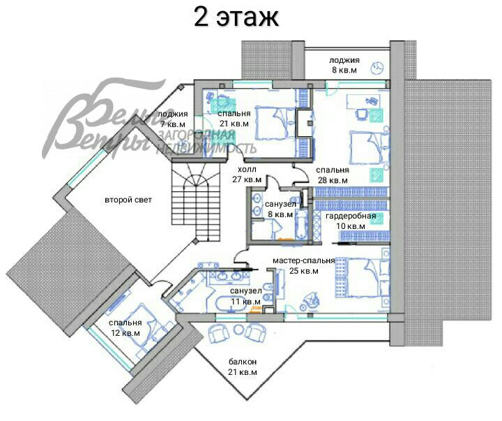 Дом Елизарово Парк КП Каменка id 424-305 планировка1