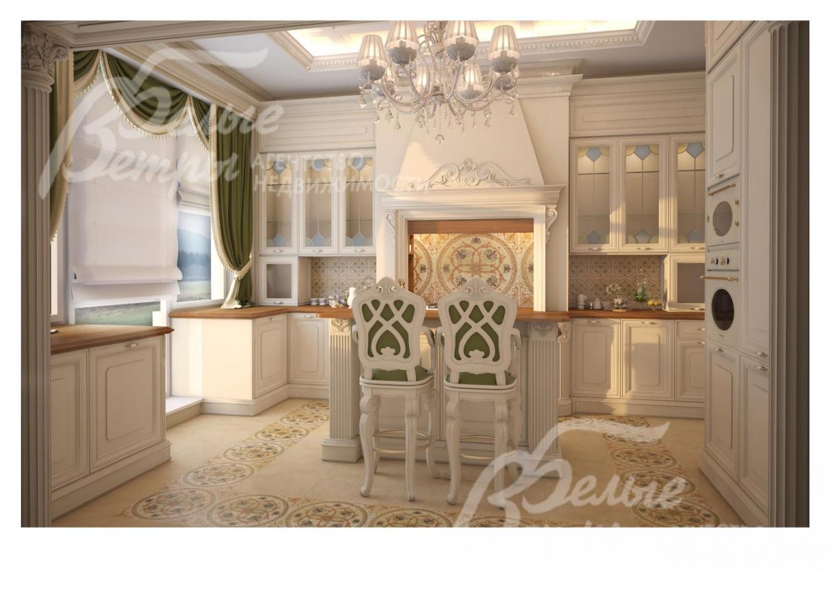 Визуализация кухни 18 кв.м