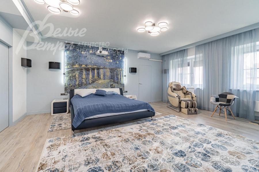 Мастер-спальня 34 кв.м с гардеробной и санузлом