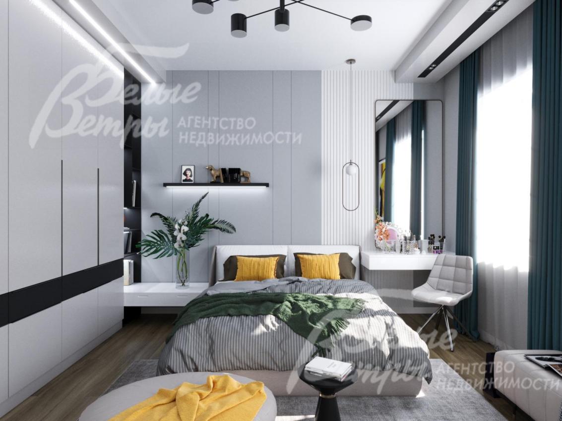 Визуализация. Мастер-спальня 20 кв.м