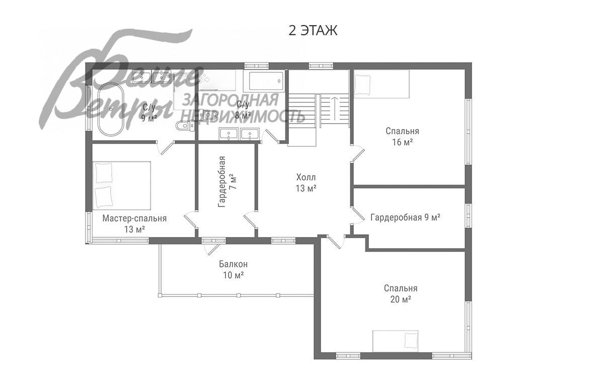 Дом Московский писатель ДСК Абабурово id 462-904 планировка0