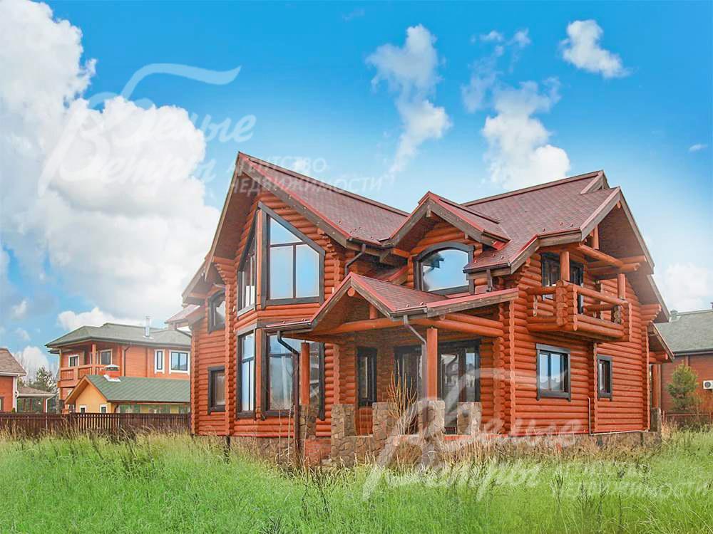 Дом из оцилиндрованного бревна в КП Глаголево Парк