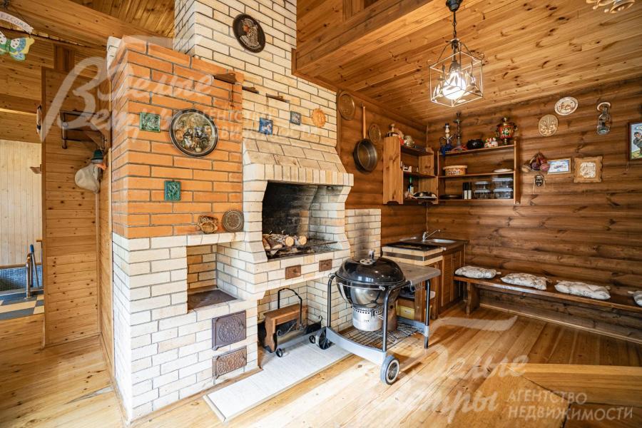 Баня с русской печью и мангалом