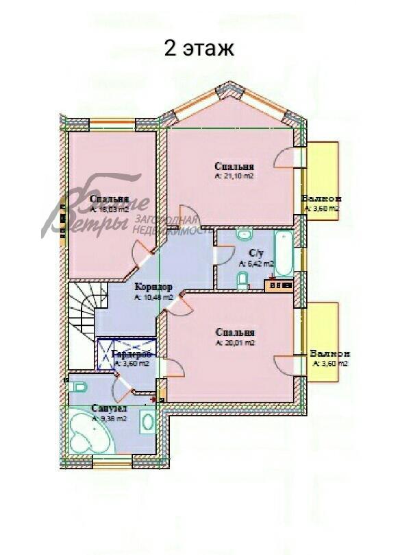 Таунхаус Глаголево парк Новоглаголево id 414-750 планировка1