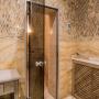 SPA зона при сауне и хаммаме отделана ониксом